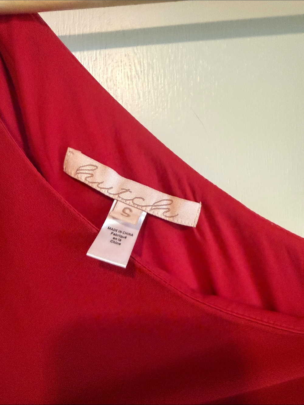 HUTCH Red One-Shoulder Draped Cocktail Dress - Picture 2 of 6